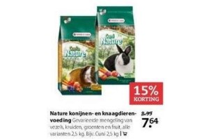 nature konijnen en knaagdierenvoeding