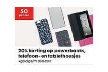 powerbanks telefoon en tablethoesjes