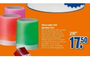 sfeervolle led speaker box