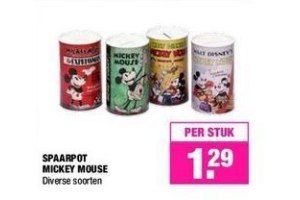 spaarpot mickey mouse