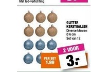 glitter kerstballen