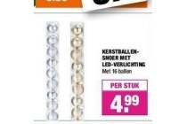 kerstballen snoer met led verlichting