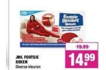 jml footsie deken