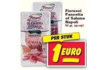 fiorucci pancetta of salame napoli