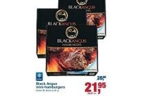 black angus mini hamburgers