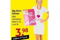 big shirt dames