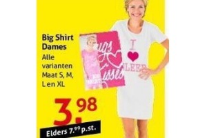 big shirt dames