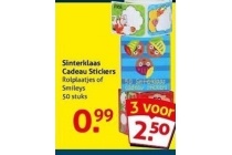 sinterklaas cadeau stickers