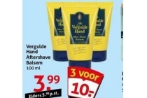 vergulde hand aftershave balsem