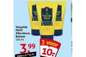 vergulde hand aftershave balsem