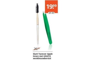 slant tweezer apple green