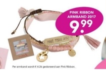 pink ribbon armband 2017