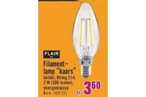 filamentlamp kaars