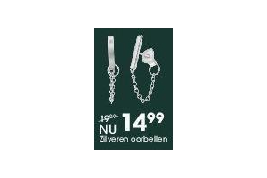 zilveren oorbellen