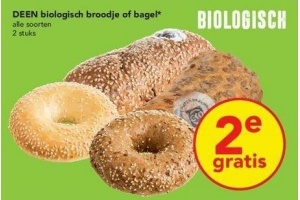 deen biologisch broodje of bagel