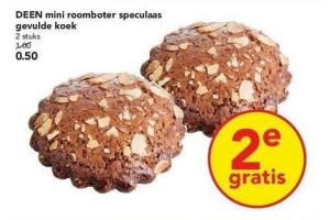 deen mini roomboter speculaas gevulde koek