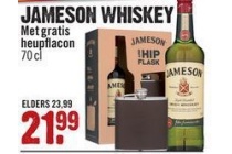 jameson whiskey met heupflacon