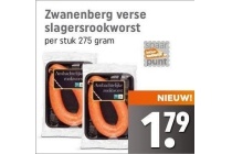 zwanenberg verse slagersrookworst