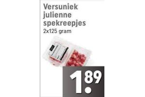 versuniek julienne spekreepjes