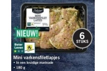 mini varkensfiletlapjes