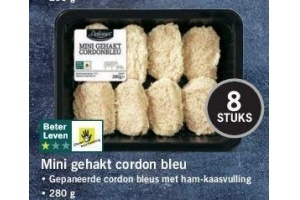 mini gehakt cordon bleu