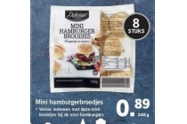 mini hamburgerbroodjes