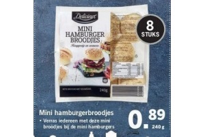 mini hamburgerbroodjes