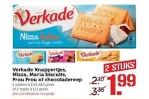 verkade knappertjes nizza maria biscuits frou frou of chocoladereep