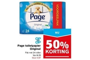 page toiletpapier original