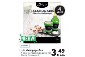 ijs in champagnefles