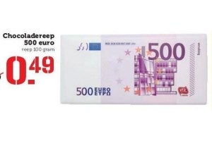 chocoladereep 500 euro
