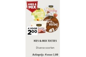 kies en mix toetjes
