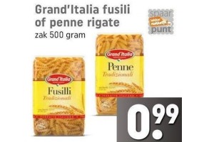 grand italia fusili of penne rigate