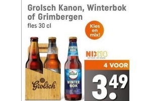 grolsch kanon winterbok of grimbergen