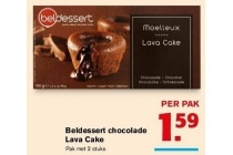 beldessert chocolade lava cake