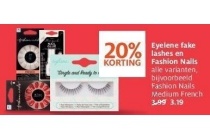 eyelene fake lashes en fashion nails