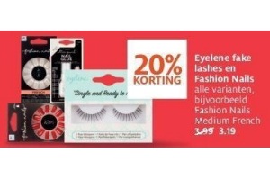 eyelene fake lashes en fashion nails