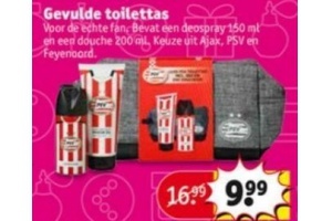 gevulde toilettas