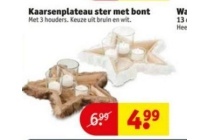 kaarsenplateau ster met bont