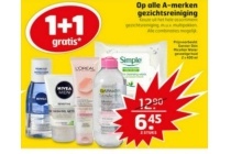 1 1 gratis op alle a merken gezichtsverzorging