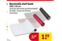 decoratie stof kant