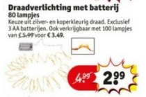 draadverlichting met batterij