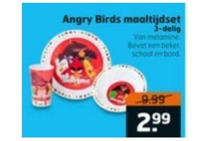 angry birds maaltijdset