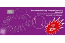 draadverlichting led met batterij 80 lampjes