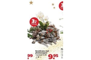 kerstkrans met phalaenopsis