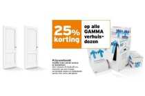 25 korting op alle gamma verhuisdozen