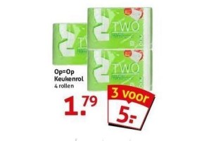 op op keukenrol voor eur1 79