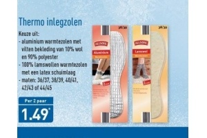 thermo inlegzolen