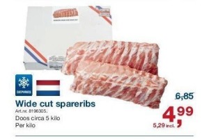 wide cut spareribs