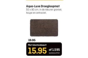 aqua luxe droogloopmat